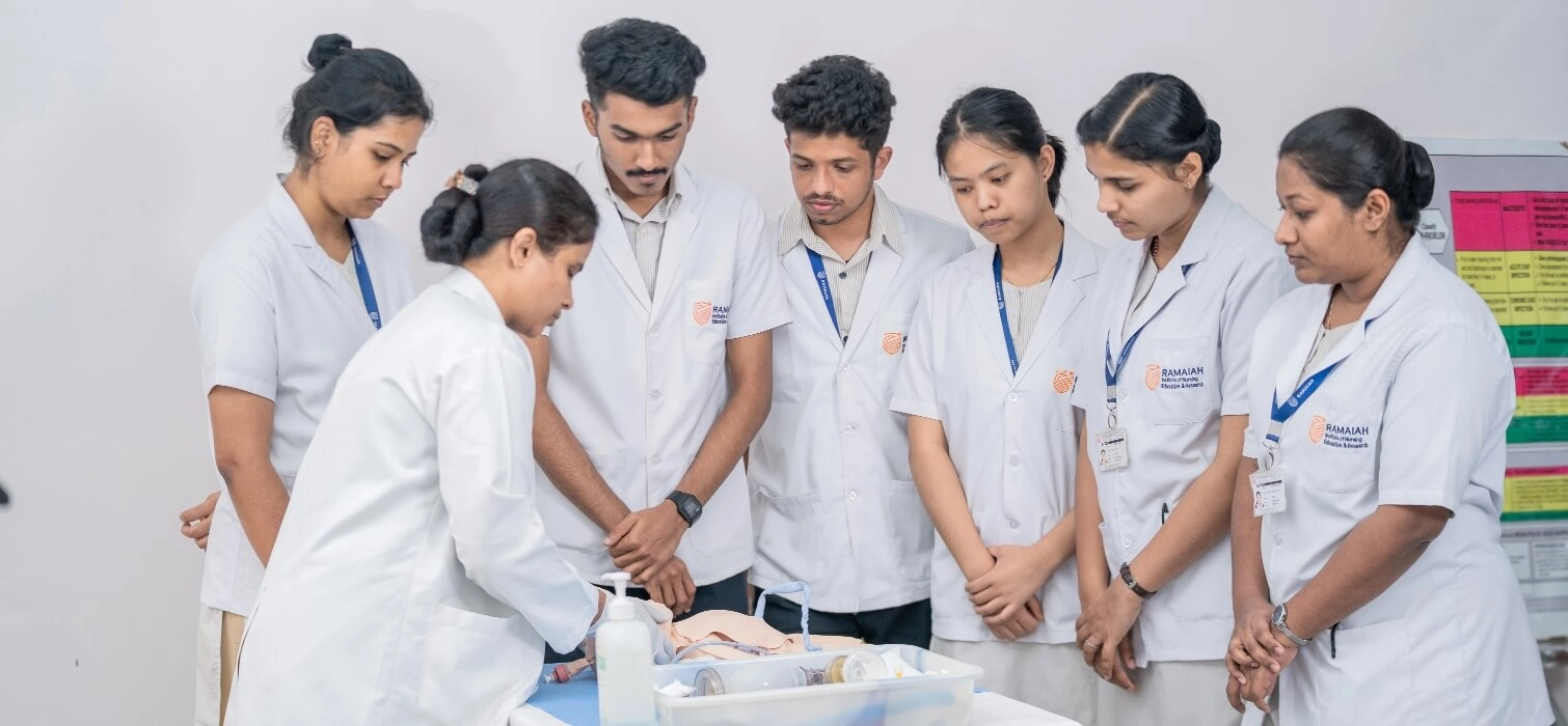 Medical students at the institute